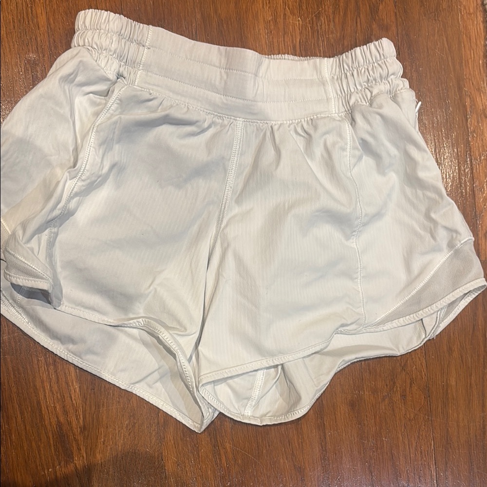 Women's White Athletic Shorts